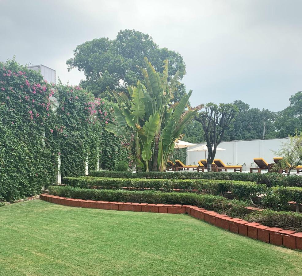 Maidens Hotel New Delhi Exterior foto The garden of the residence of the Japanese Ambassador to Mexico